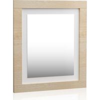 Espejo rectangular Kira Cambria - Blanco 75cm (ancho) x 90cm (alto)