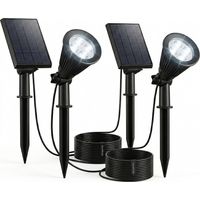 Lote de 2 focos solares H42cm SPIKY
