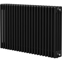 Colore Colosseum Matt Black 600mm x 988mm Quadruple Panel Radiator