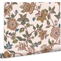 Joules Vliestapete Scot Floral Mehrfarbig 10mx52cm