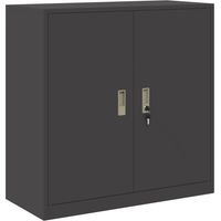 Armoire De Chambre - Armoire de rangement Noir 90 x 40 x 90 cm Acier fr7438 - Maison La Vie