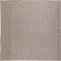 Alfombras de área Cuadrado PALMERAS Beige 240 x 240 cm vidaXL