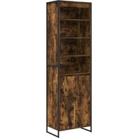 vidaXL Tall Cabinets Smoke Oak 60 x 36 x 200 cm Engineered Wood
