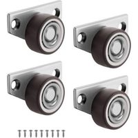 Roulettes Roulette Meubles, Roulettes pour Meubles, Pivotante Roulettes Meubles, 4 Pièces Universelles Roulettes Fixes pour Meubles Amovibles Roulettes Pivotantes, Petites Rotatives