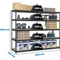 Simonrack Scaffale semi-carico Ecoforte antracite 3000x1500 mm