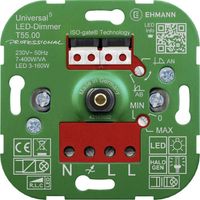 Ehmann 5500x0000 dimmer universal negro 400W LED