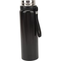 Gobelet isotherme en acier inoxydable avec affichage de la température, grande capacité, portable, pour la maison, les voyages et le bureau, noir, 1000 ml