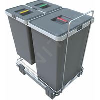 Elletipi Ecofil - Poubelle intégrée, divisée, 40 l PF01 44B1