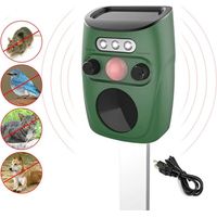 Insect Repellent, ultrasonic Animal Repeller Solar Cell for Cats, Dogs, Birds, Foxes, Moles and Other Rodents