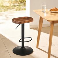(Ancienne référence : T5828P495884) Chaises de salle à manger rustiques et modernes, tabourets de bar hauts et chaises de petit-déjeuner — un seul tabouret de bar inclus