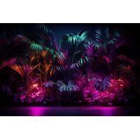 Tableau sur toile néon exotique 45x65 cm - Impression sur Toile Murale Décorative - Image imprimée en HD sur Toile - Toile sur Châssis en Bois FSC - Fabriqué en France