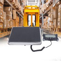 Balance de plate - forme 200kg / 50G balance de colis postal avec grande plate - forme en acier inoxydable, 31,6 25 4,95 cm balance numérique avec écran LCD