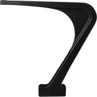 Reposapiés adaptado con silla de oficina pivotante 9000 482 910 rígido, negro
