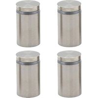 DISTANZIALI INOX PER TARGHE Ø 18 mm - pz 4