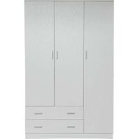 ARMADIO SPACE 3A+2C BIANCO FRASSINO 120X52X190CM