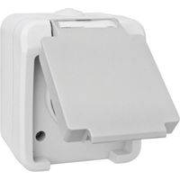 Prise 2P+T Peranova 102435 Pera gris clair, gris foncé