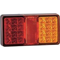BALIZA MULTIFUNCION 3 LED ROJO 12/24 V IZQUIERDO/DERECHO SECOR T 13231