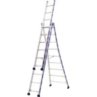 Escalera transformable platinium 3 tramos - TUBESCA - 2m38/5m18 - 02443608