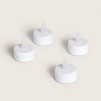 Set di 4 candele tealight a LED bianche