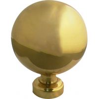 Ouvre&Déco – Boule de finition en laiton poli brillant diamètre 85 mm – Accessoires fournis pour installation – Élégante pour rampe d'escalier