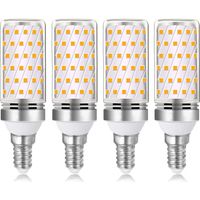 4 Stück E14 16 W LED-Glühbirne Warmweiß 3000 K 1600 lm, E14 100 W 120 W Halogenlampen-Äquivalent, AC 230 V, nicht dimmbar