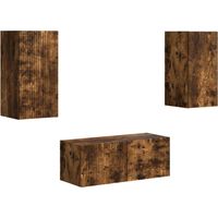 TV-Schrankset 6 stk. Räuchereiche Holzwerkstoff vidaXL