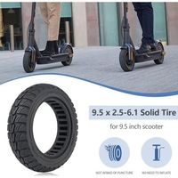 MIOLOE 9,5" Vollgummireifen – für NIU KQi3 Sport/Pro/Max – Vollgummi – Schwarz