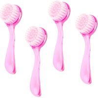 Lot de 4 brosses exfoliantes pour le visage, nettoyantes et démaquillantes.