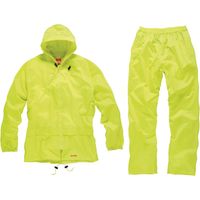 Scruffs Regenanzug XL wasserdicht Jacke Hose gelb Regenjacke Regenhose