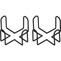 2 stuks Iron Coaster Holders Standaard Metalen Serviettenhouder Cup Rack Holder voor zowel Ronde als Vierkante Coasters