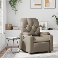 Fauteuil inclinable Cappuccino Similicuir vidaXL