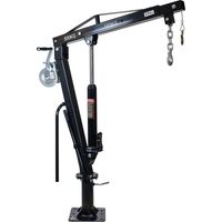 Wiltec – Grue de levage pour pick-up 500 kg – Hauteur max. 1810 mm – Tête pivotante 360° – Treuil et manivelle – Fixation sécurisée