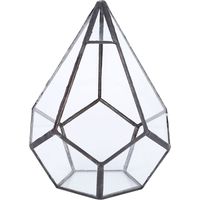 Stilvolle geometrische Form Blumentopf Glas Pflanze Pflanzer Sukkulenten Pflanzen Behlter Dekoration