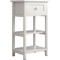 Nachttisch mit Schublade 2 Ablagen Modern Loft 45x30x68 cm