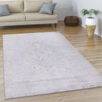 Paco Home Teppich Wohnzimmer Kurzflor Vintage Abstrakt Orientalisch Modern Bordüre 80x300 cm, Bunt