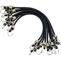 Lot de 10 sangles d'arrimage, sangles d'arrimage robustes avec crochets, sangles d'arrimage courtes, 30,5 cm