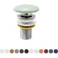 Piletta click-clack senza troppo pieno per lavabi Nymo serie Infinity. Tappo in ceramica, Diametro 80 mm. Collezione esclusiva disponibile in 13 finiture.(DianFlex) Misura: Grigio pietra opaco