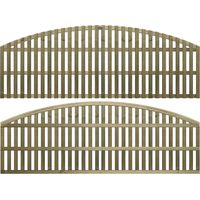 Premier 6ft x 1.5ft Florence Vertical Slatted Arch Trellis Panel