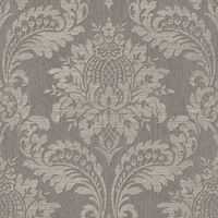 Boutique Damast Taupe Vliestapete 10mx52cm