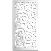 GHIRIGORI - Pannello in PVC traforato - 10mm di spessore - Colore: bianco - Misura: 50x150 cm
