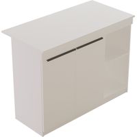 Table de cuisine en bois "Orlando" - 120 x 60 x 88 cm - Blanc