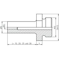 Gesipa pièce de rechange embout buccal 45 extérieur AV SL 28