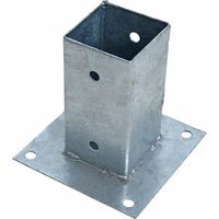 Aufschraubhülse Pfostenhülse Pfostenträger Bodenhülse Aufschraubbodenhülse Hülse 81x150 mm