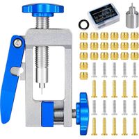 Kit d'outils de frein hydraulique pour vélo, coupe de tuyau de frein hydraulique 2 en 1 coupe de ligne hydraulique pour vélo