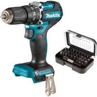 Makita DHP490Z 18V LXT Lithium Brushless Combi Hammer Sub Compact + 30PC Set
