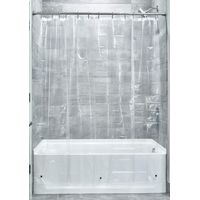 iDesign 12052EU Fodera Doccia Anti-Muffa PEVA Diametro 3, 183 x 183 cm, Trasparente