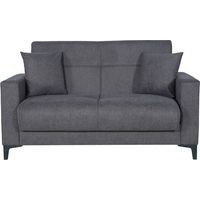 DIVANO 2 POSTI C/CASSETTONE BRAVO BACOS GRIGIO