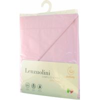 Italbaby Set Linge de Lit Bébé 3 Pièces Uni Rose 100% Coton Fabriqué en Italie