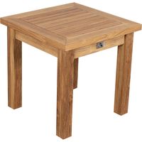 deVries JANUS Beistelltisch Teakholz Holztisch witterungsbeständig 45x45x45 cm