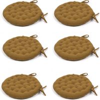 Coussin de chaise rond Secession, coton, Ø 37 cm